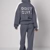 Теплий спортивний костюм жіночий з написом Don't quit  LX-10615710
