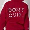 Теплий спортивний костюм жіночий з написом Don't quit  LX-10615721