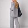 Жіночий костюм oversize у рубчик зі штанами палаццо  LX-10616010