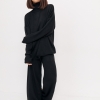 Теплий жіночий в'язаний костюм oversize  LX-10620209