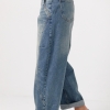 Джинси Baggy з кокеткою та декоративними швами  LX-10634223