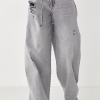 Джинси Wide Leg з дірками та потертостями  LX-10644510