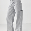 Джинси  Wide Leg  з розрізами на стегнах  LX-10650110