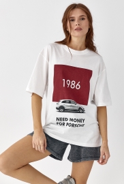 Жіноча футболка з принтом Porsche
