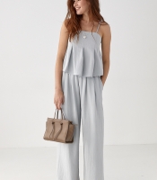 Літній костюм зі штанами та топом на бретелях