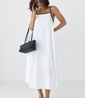 Жіночий однотонний розкльошений сарафан