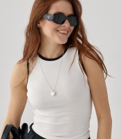 Трикотажна подвійна майка