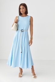 Муслінова сукня з поясом