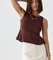 Трикотажний розкльошений топ