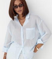 Смугаста прозора сорочка