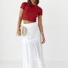 Однотонна футболка Massimo Dutti  LX-10676308