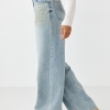 Джинси Wide leg з ефектом бруду  LX-10680812