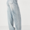 Джинси Baggy straight  із потертостями  LX-10681912