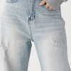Джинси Baggy straight  із потертостями  LX-10681912