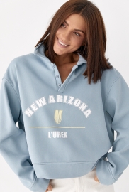 Утеплений світшот-поло з ґудзиками Утеплений світшот-поло з ґудзиками