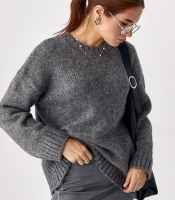 В'язаний жіночий джемпер oversize