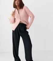 Класичні жіночі штани-палаццо зі складками