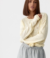 Легкий в'язаний джемпер у смужку