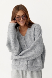 Теплий в'язаний кардиган із кишенями Теплий в'язаний кардиган із кишенями