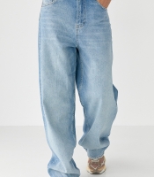 Джинси Baggy з підгорнутим поясом