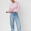 Джинси Baggy з підгорнутим поясом  LX-10696740