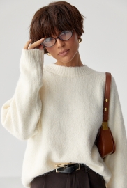 Теплий в'язаний светр oversize