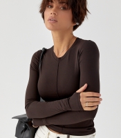 Однотонний лонг із еластичної тканини