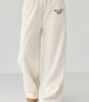 Утеплені спортивні штани з написом