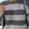 Теплий светр оверсайз у смужку  LX-10700510
