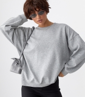 Однотонний світшот з плюшевим начісом