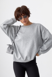 Однотонний світшот з плюшевим начісом Однотонний світшот з плюшевим начісом