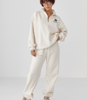 Утеплений спортивний костюм із джогерами та світшотом