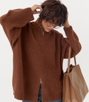 В'язаний кардиган оверсайз на блискавці