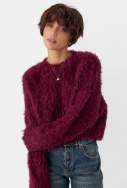 Коротка в'язана кофта зі штучного хутра Коротка в'язана кофта зі штучного хутра