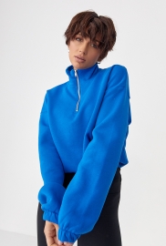 Однотонний спортивний світшот з начосом Однотонний спортивний світшот з начосом