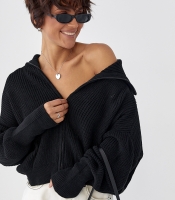 В'язаний жіночий кардиган на блискавці