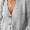 В'язаний вільний кардиган на ґудзиках LX-10707710 В'язаний вільний кардиган на ґудзиках LX-10707710