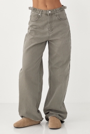 Джинси Palazzo із затяжками на талії Джинси Palazzo із затяжками на талії