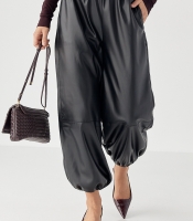 Штани-джогери з екошкіри