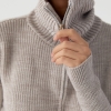 В'язаний кардиган на блискавці з високим коміром  LX-10711315