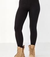 Утеплені лосини в рубчик зі штрипками