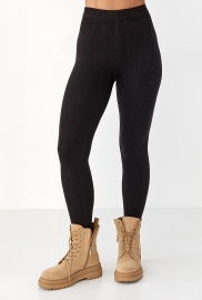 Утеплені лосини в рубчик зі штрипками