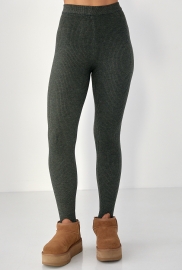 Утеплені лосини в рубчик зі штрипками