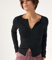 Приталений лонг на блискавці