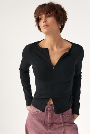 Приталений лонг на блискавці