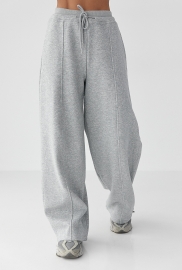 Спортивні штани палаццо з накладною кишенею Спортивні штани палаццо з накладною кишенею