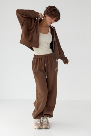 Утеплений спортивний костюм із худі та прямими штанами Утеплений спортивний костюм із худі та прямими штанами