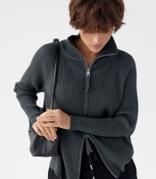 Кардиган в рубчик на блискавці