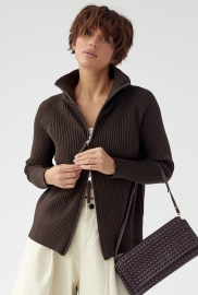 Кардиган в рубчик на блискавці Кардиган в рубчик на блискавці