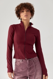 Спортивна еластична кофта на блискавці Спортивна еластична кофта на блискавці